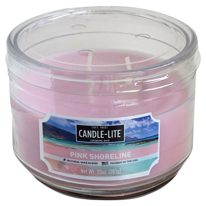 Candle-Lite Pink Shoreline Candle, 10 oz