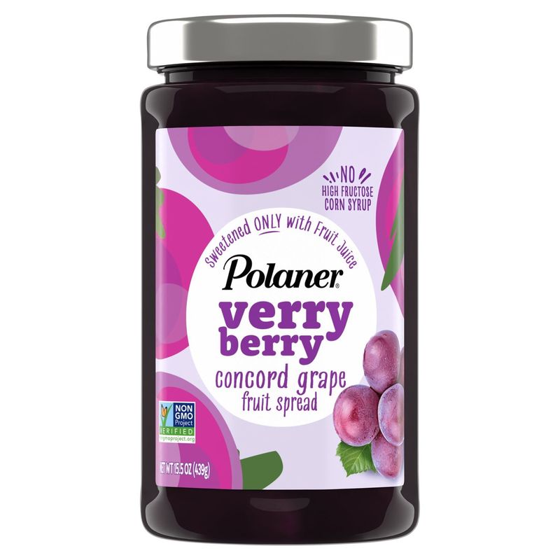 Polaner Verry Berry Concord Grape Fruit Spread, 15.5 oz