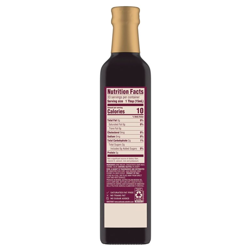 Bowl &amp; Basket Specialty Balsamic Vinegar of Modena, 16.9 fl oz