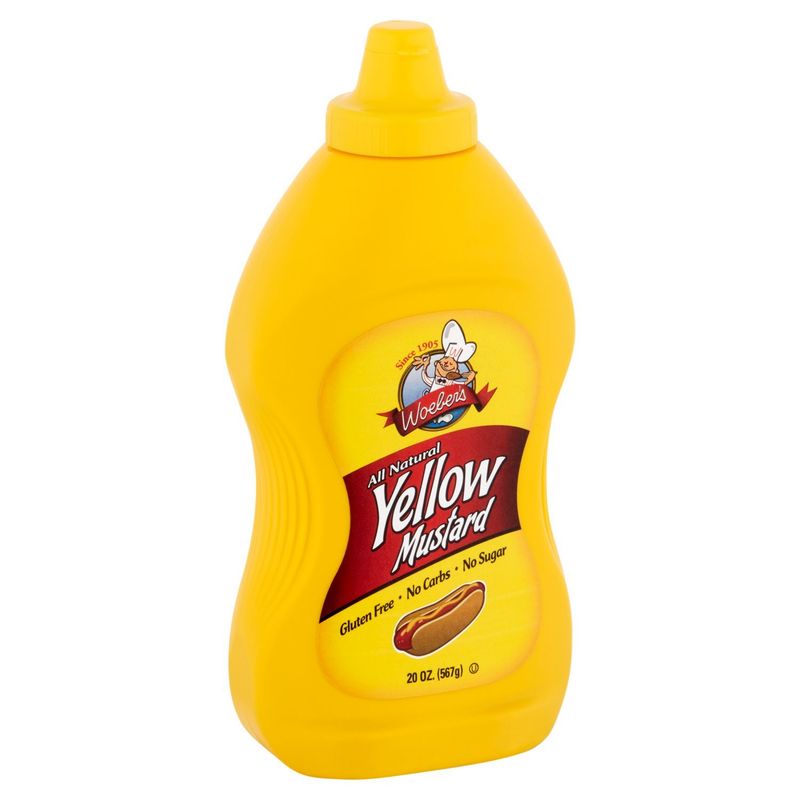 Woeber's All Natural Yellow Mustard, 20 oz