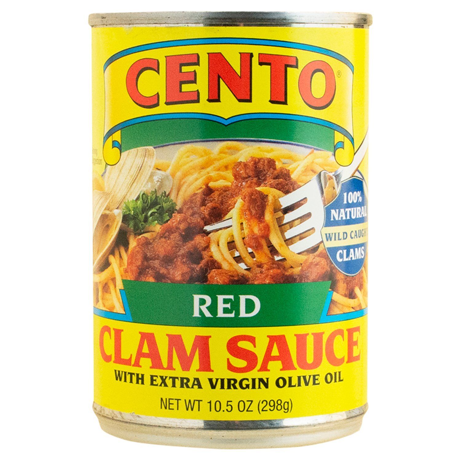 Cento Red Clam Sauce with Extra Virgin Olive Oil, 10.5 oz