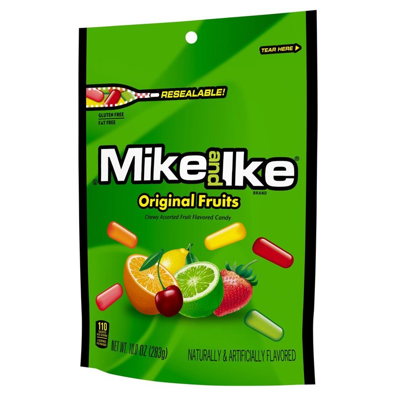Mike and Ike Original Fruits Chewy Assorted Fruit Flavored Candy, 10.0 oz