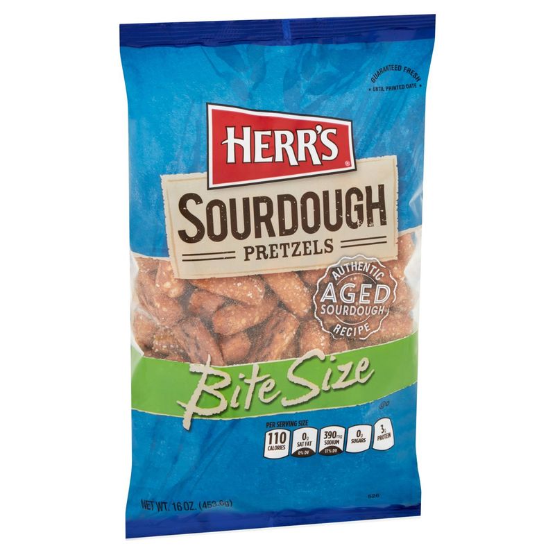 Herr's Bite Size Sourdough Pretzels, 16 oz