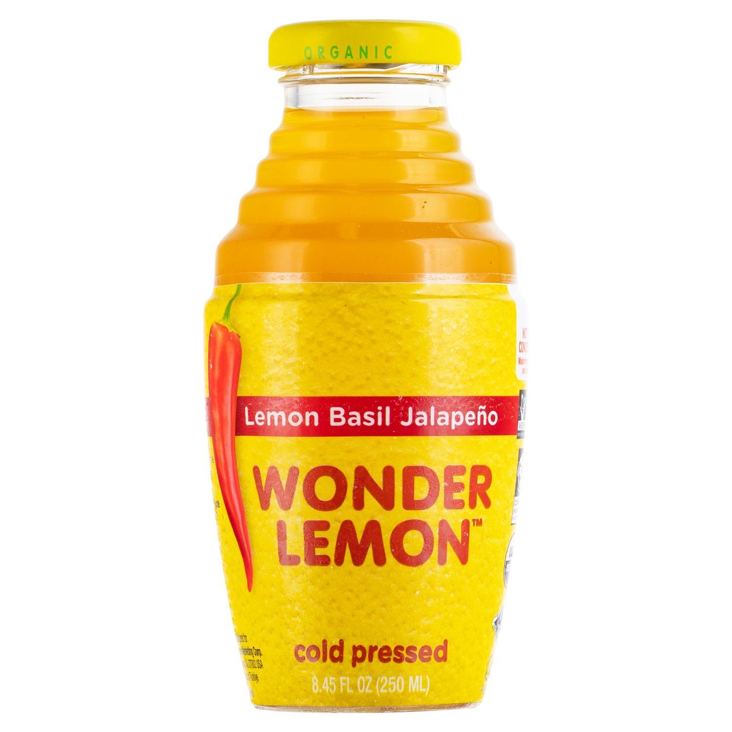 Wonder Lemon Organic Lemon Basil Jalapeño Juice, 8.45 fl oz