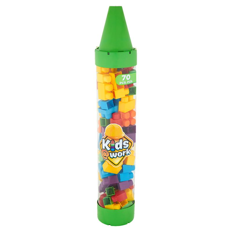 Kids@Work Crayon Building Blocks, 1+, 70 count