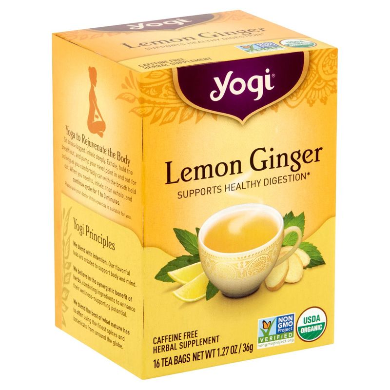 Yogi Lemon Ginger Herbal Supplement, 16 count, 1.27 oz