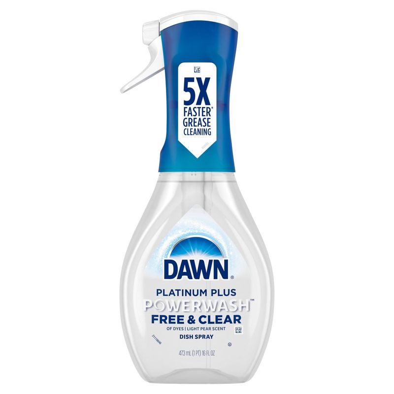 Dawn Platinum Plus Powerwash Free &amp; Clear Dish Spray, 16 fl oz