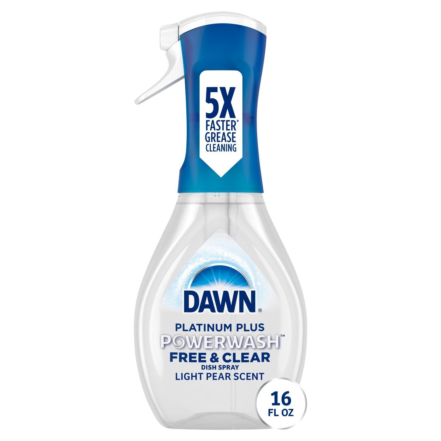 Dawn Platinum Plus Powerwash Free &amp; Clear Dish Spray, 16 fl oz