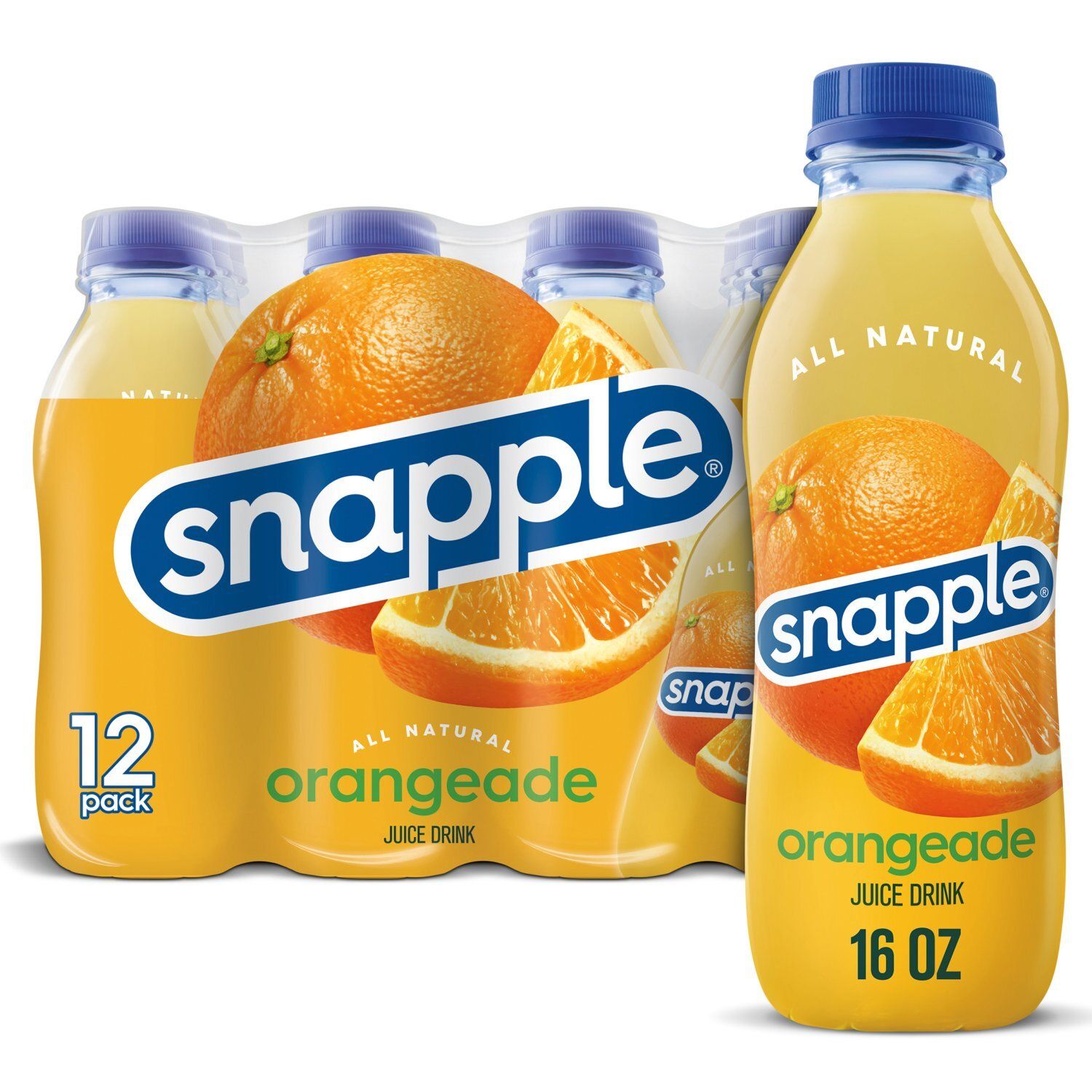Snapple Orangeade Juice Drink, 12 count