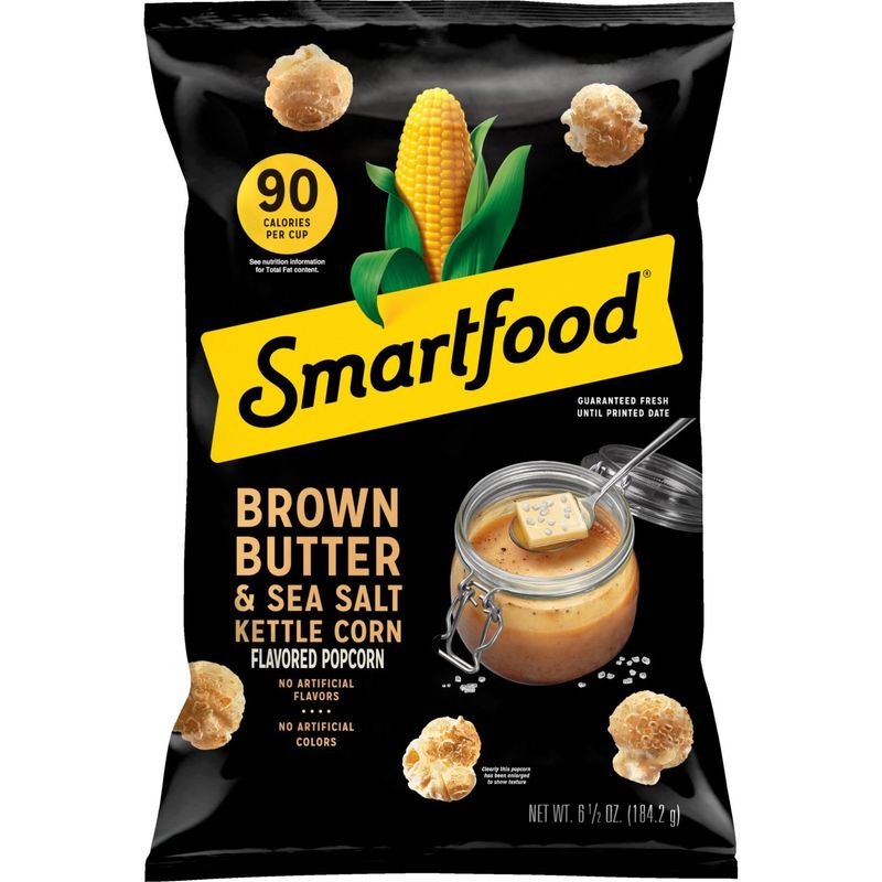 Smartfood Flavored Popcorn Brown Butter &amp; Sea Salt 6 1/2 Oz