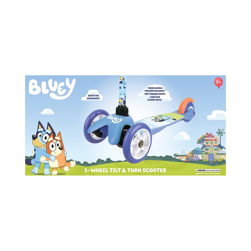 Bluey 3-Wheel Tilt &amp; Turn Scooter