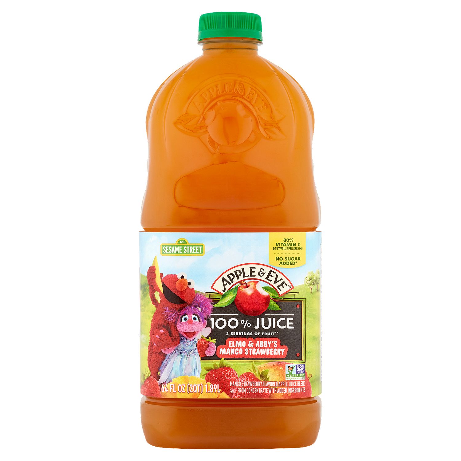 Apple &amp; Eve Elmo &amp; Abby's Mango Strawberry 100% Juice, 64 fl oz