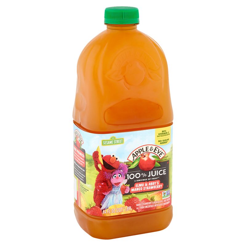 Apple &amp; Eve Elmo &amp; Abby's Mango Strawberry 100% Juice, 64 fl oz