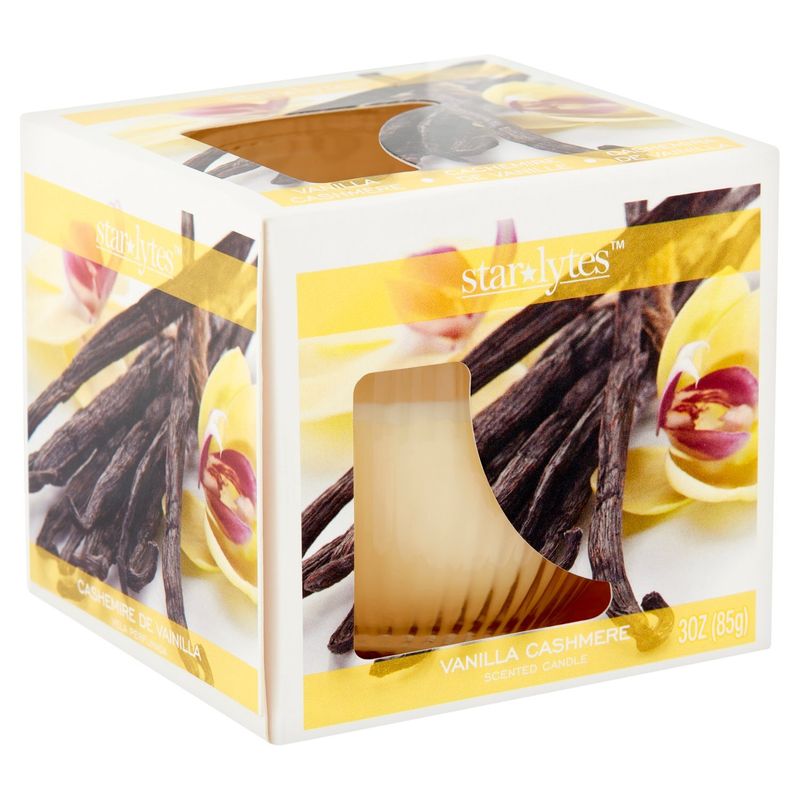 Star Lytes Vanilla Cashmere Scented Candle, 3 oz