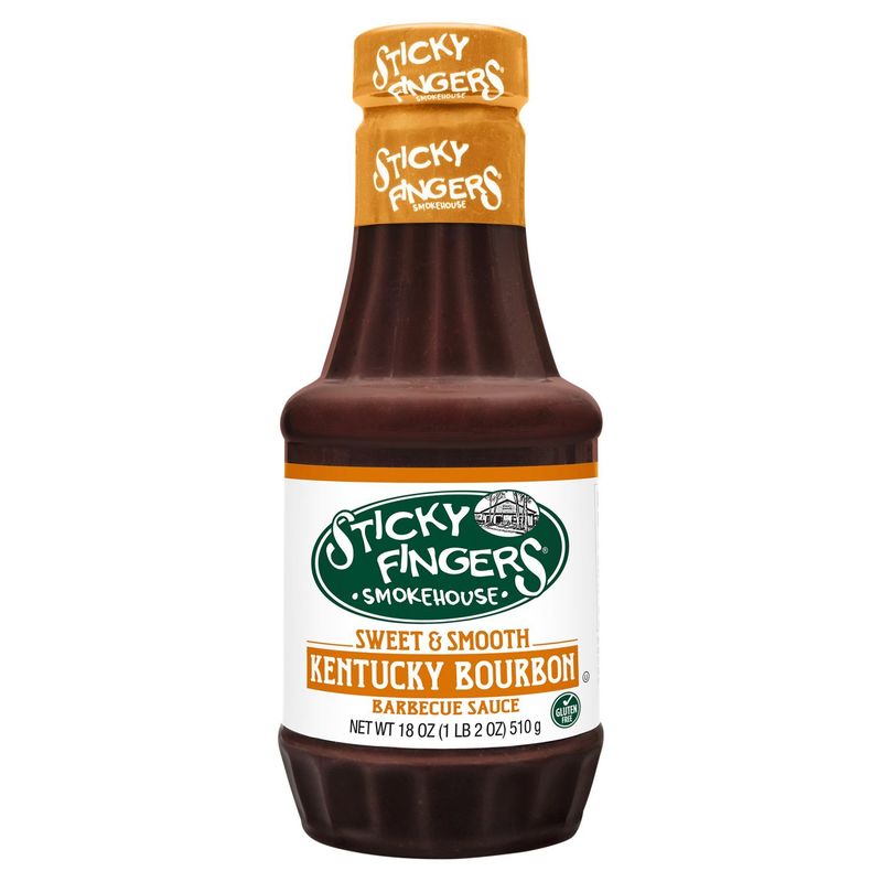 Sticky Fingers Sweet &amp; Smooth Kentucky Bourbon Barbecue Sauce, 18 oz