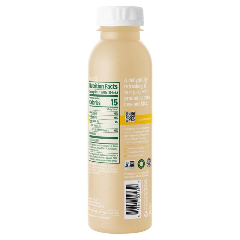 Suja Organic Cold-Pressed Lemon Cayenne Probiotic Juice Drink, 12 fl oz