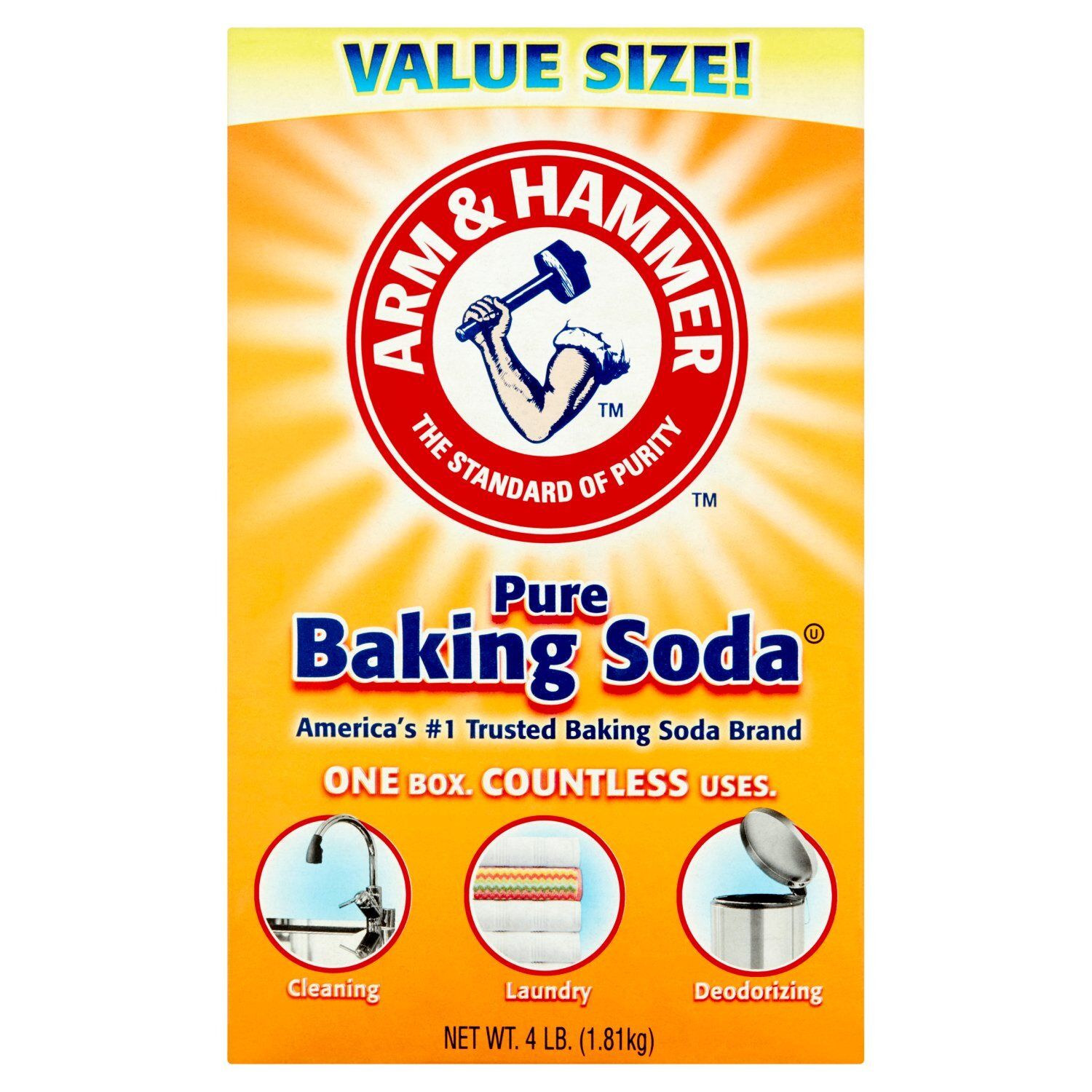 Arm &amp; Hammer Pure Baking Soda Value Size!, 4 lb