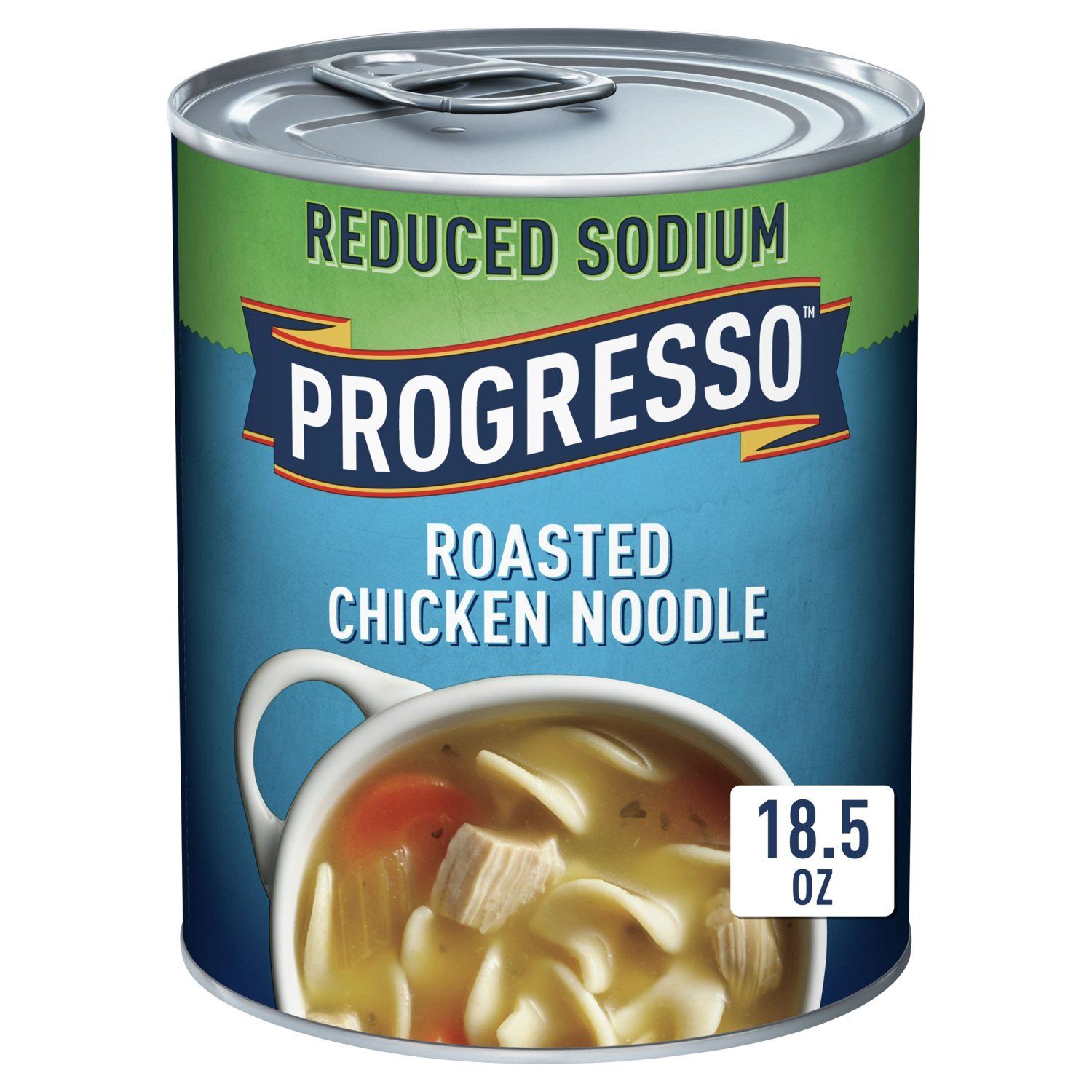 Progresso Reduced Sodium Roasted Chicken Noodle Soup, 18.5 oz
