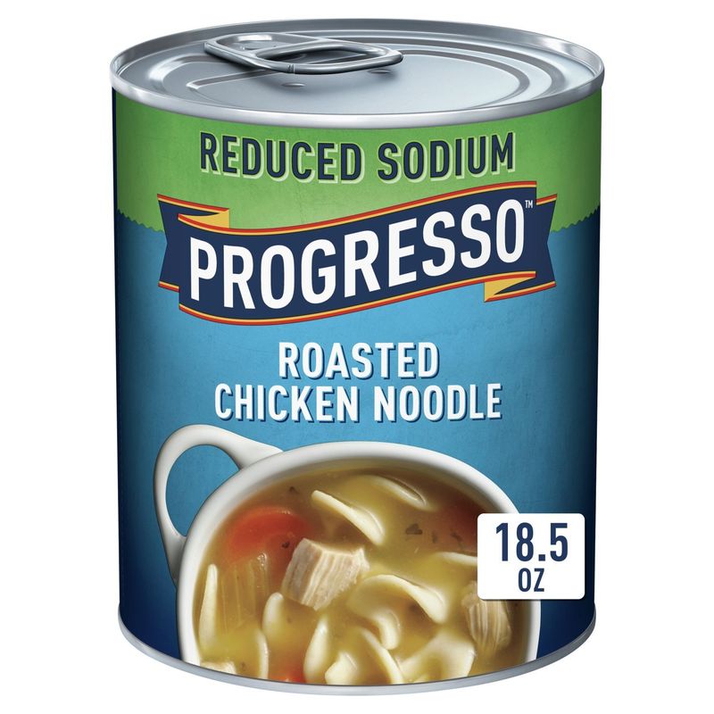 Progresso Reduced Sodium Roasted Chicken Noodle Soup, 18.5 oz