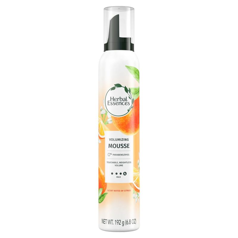 Herbal Essences Volumizing Mousse, Weightless Volume, All Day Hold Mousse for Fine Hair, 6.8 fl oz