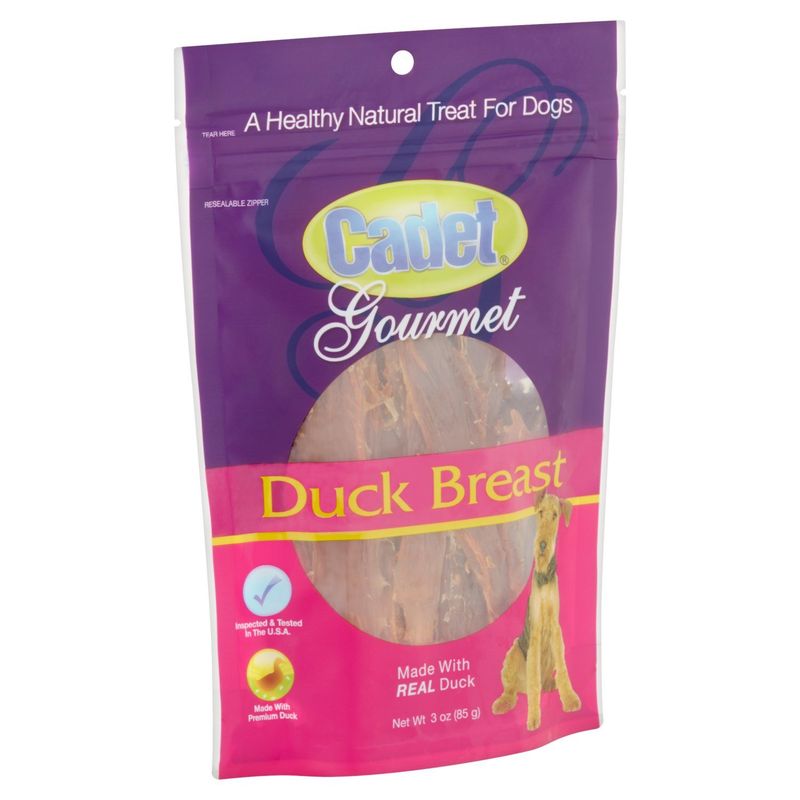 Cadet Gourmet Duck Breast Treat for Dogs, 3 oz