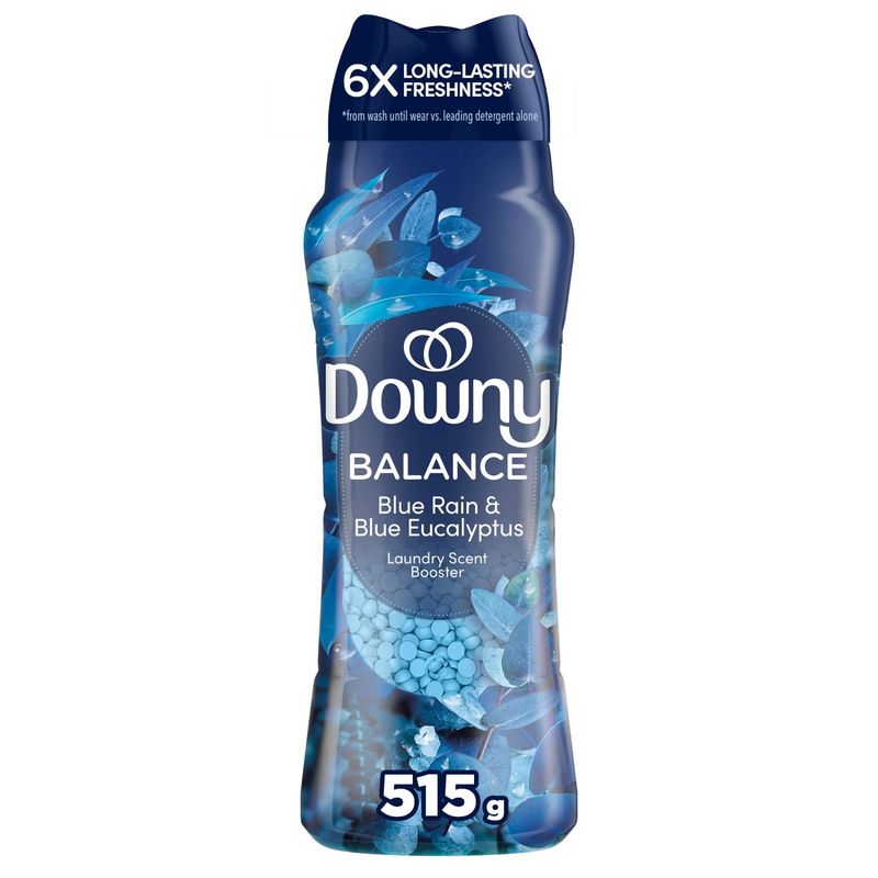 Downy Balance In-Wash Laundry Scent Booster Beads, Crisp Rain and Blue Eucalyptus scent, 18.2 oz, l