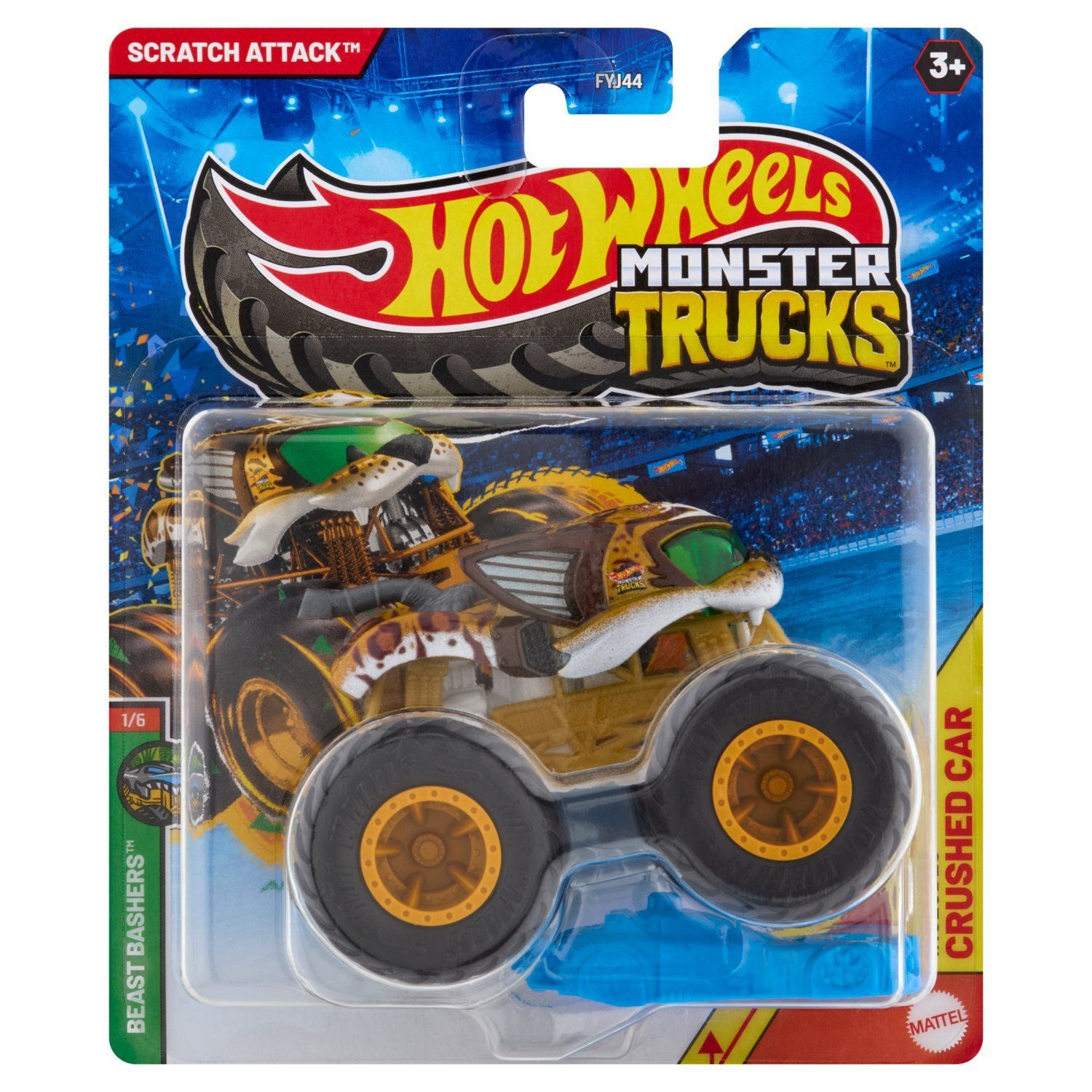 Mattel Hot Wheels Scratch Attack Monster Trucks, 3+
