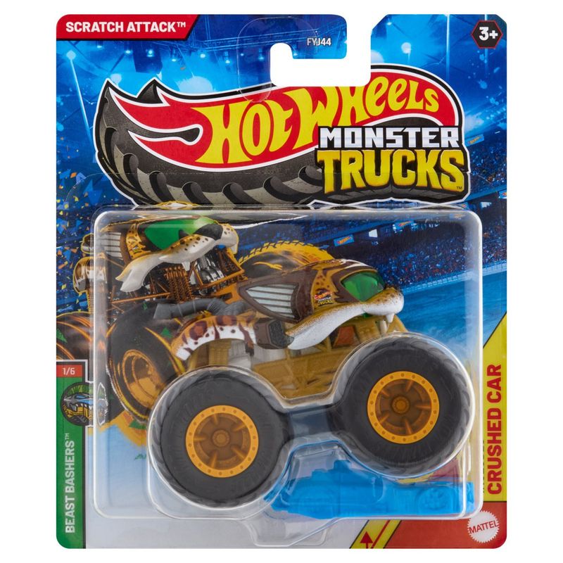 Mattel Hot Wheels Scratch Attack Monster Trucks, 3+