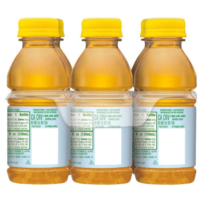 Mott's for Tots Apple Juice Beverage, 8 fl oz, 6 count