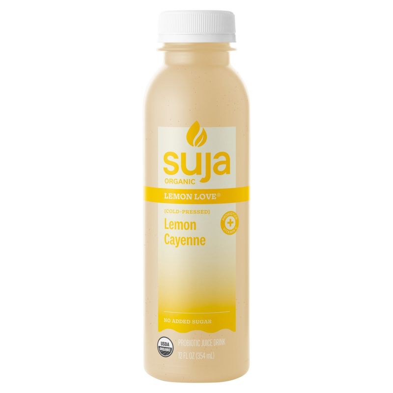 Suja Organic Cold-Pressed Lemon Cayenne Probiotic Juice Drink, 12 fl oz