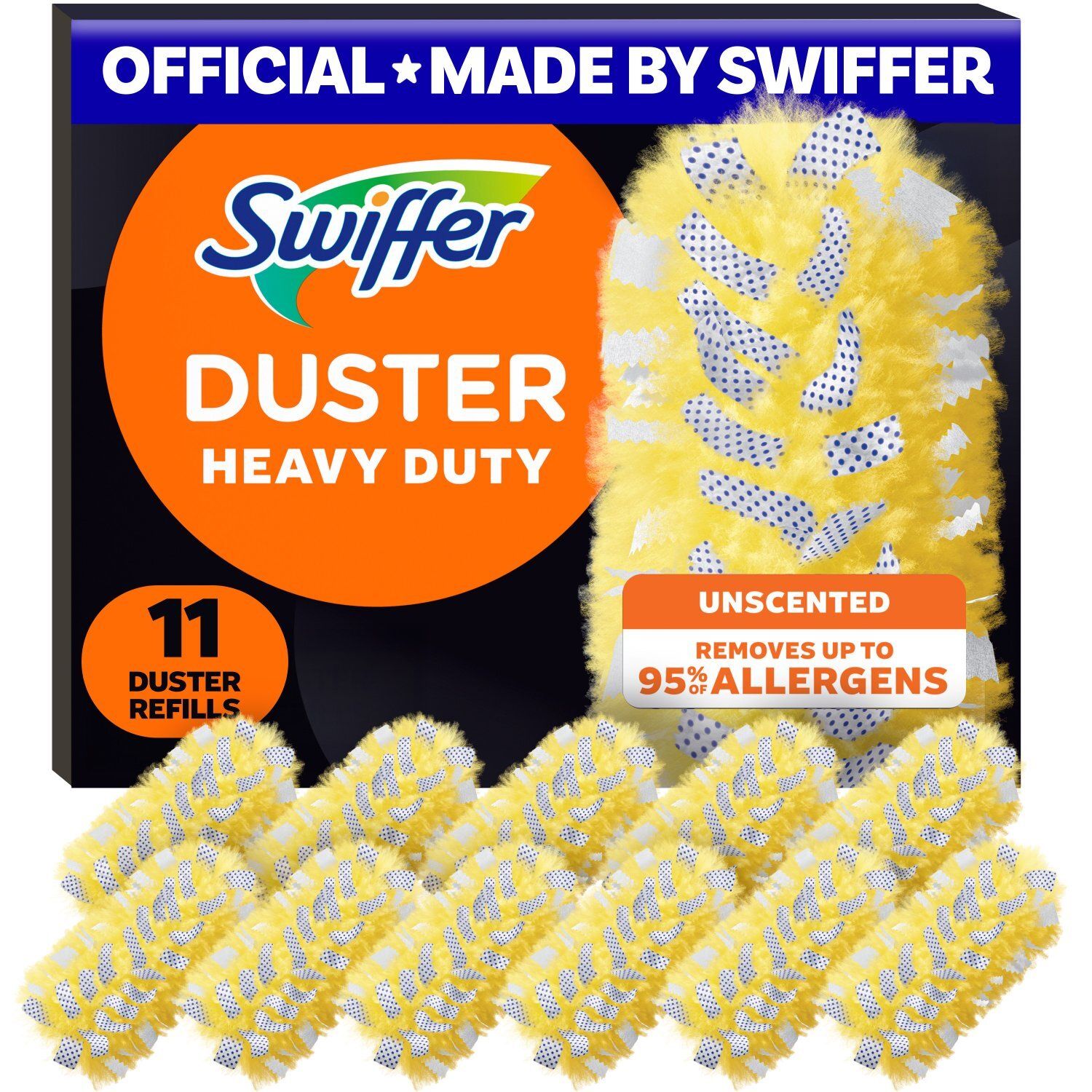 Swiffer Dusters Heavy Duty Multi-Surface Duster Refills for Cleaning, , Unscented, 11 Count