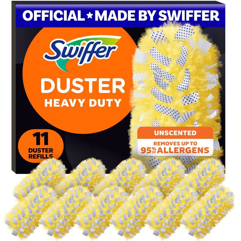 Swiffer Dusters Heavy Duty Multi-Surface Duster Refills for Cleaning, , Unscented, 11 Count