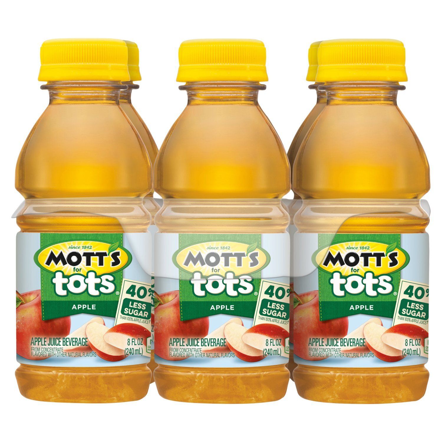 Mott's for Tots Apple Juice Beverage, 8 fl oz, 6 count