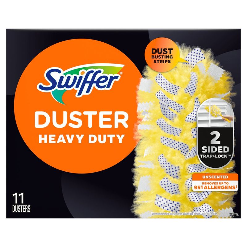 Swiffer Dusters Heavy Duty Multi-Surface Duster Refills for Cleaning, , Unscented, 11 Count