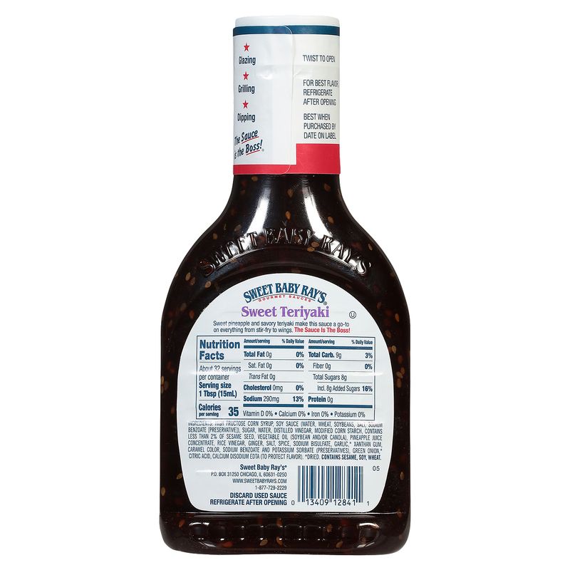 Sweet Baby Ray's Sweet Teriyaki Sauce &amp; Marinade, 16 fl oz