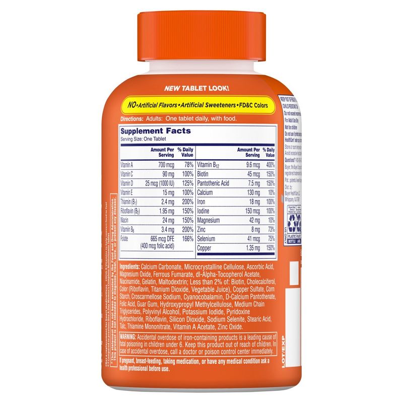 One A Day Women's Complete Multivitamin/Multimineral Supplement, 200 count