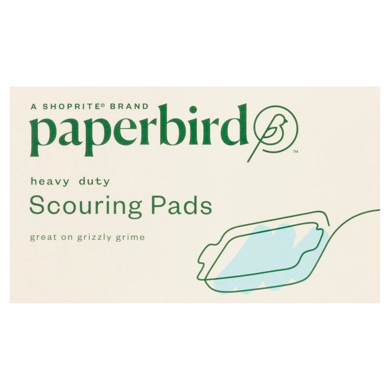 Paperbird Heavy Duty Scouring Pads, 2 count