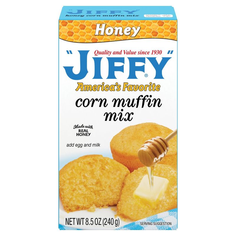 JIFFY Honey Corn Muffin Mix, 8.5 oz