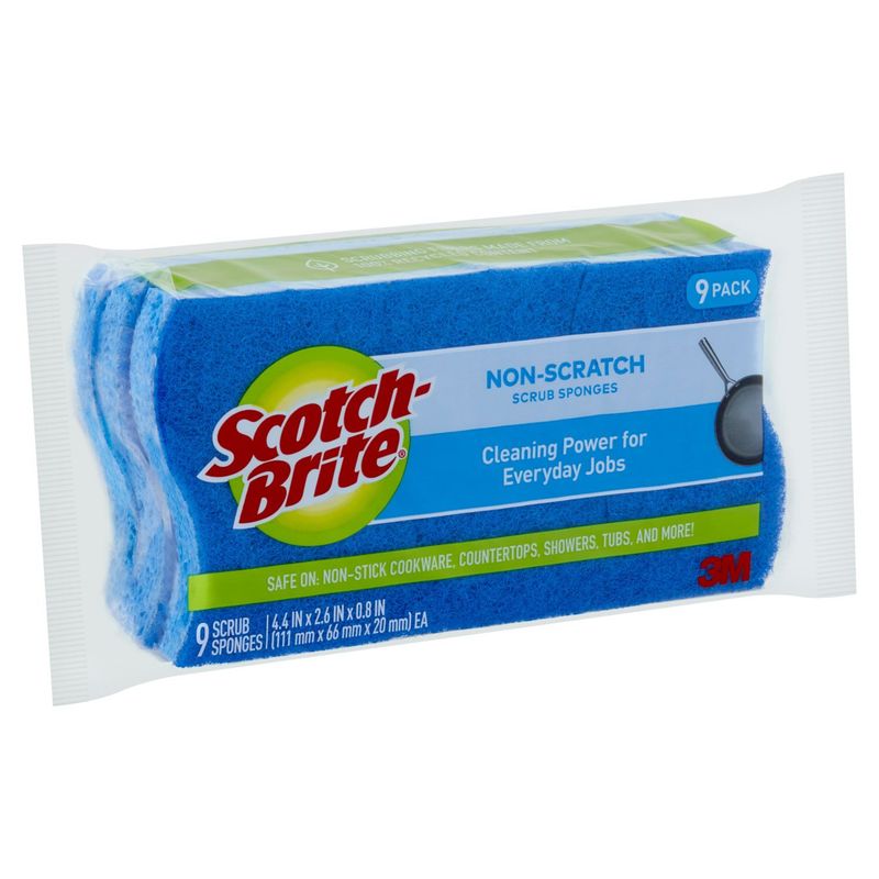 Scotch-Brite® Non-Scratch Scrub Sponge, 9/Pack
