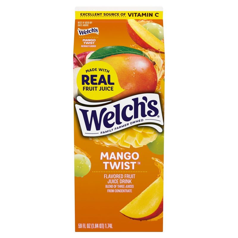 Welch's Mango Twist Flavored Fruit Juice Drink, 59 fl oz