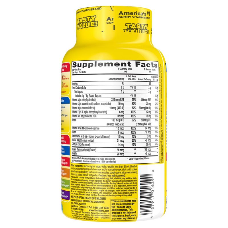 L'il Critters Gummy Vites Daily Multivitamin Dietary Supplement, 190 count