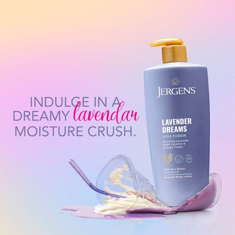 Jergens Lavender Dreams Shea Fusion Scented Body Lotion, 14 fl oz