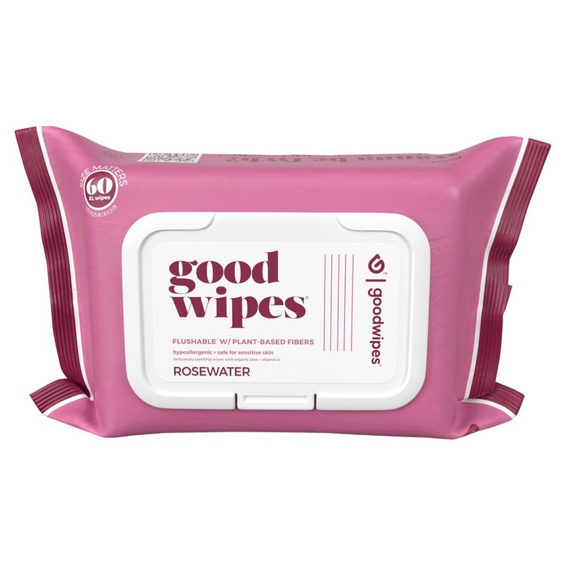 Good Wipes Rosewater XL Wipes, 60 count