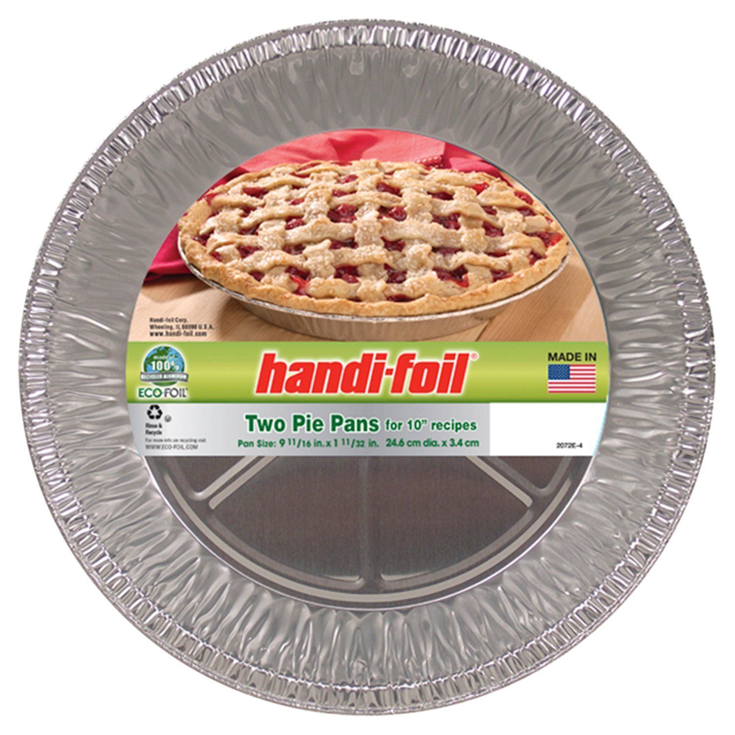 Handi Foil 10" Pie Pan, 2 Count