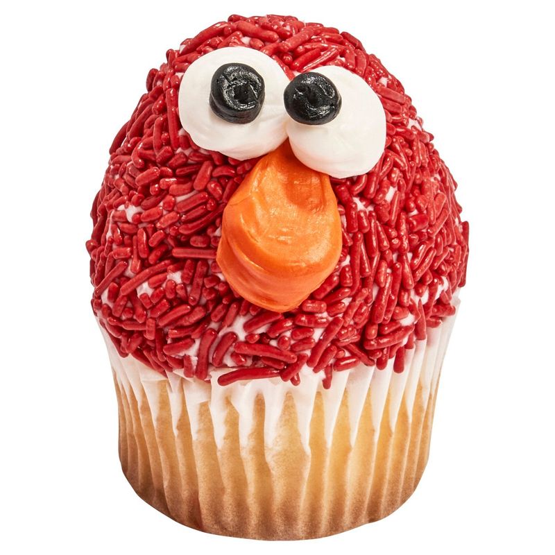 Yellow Character Cupcake W/Vanilla Buttercream  &amp; Sprinkles