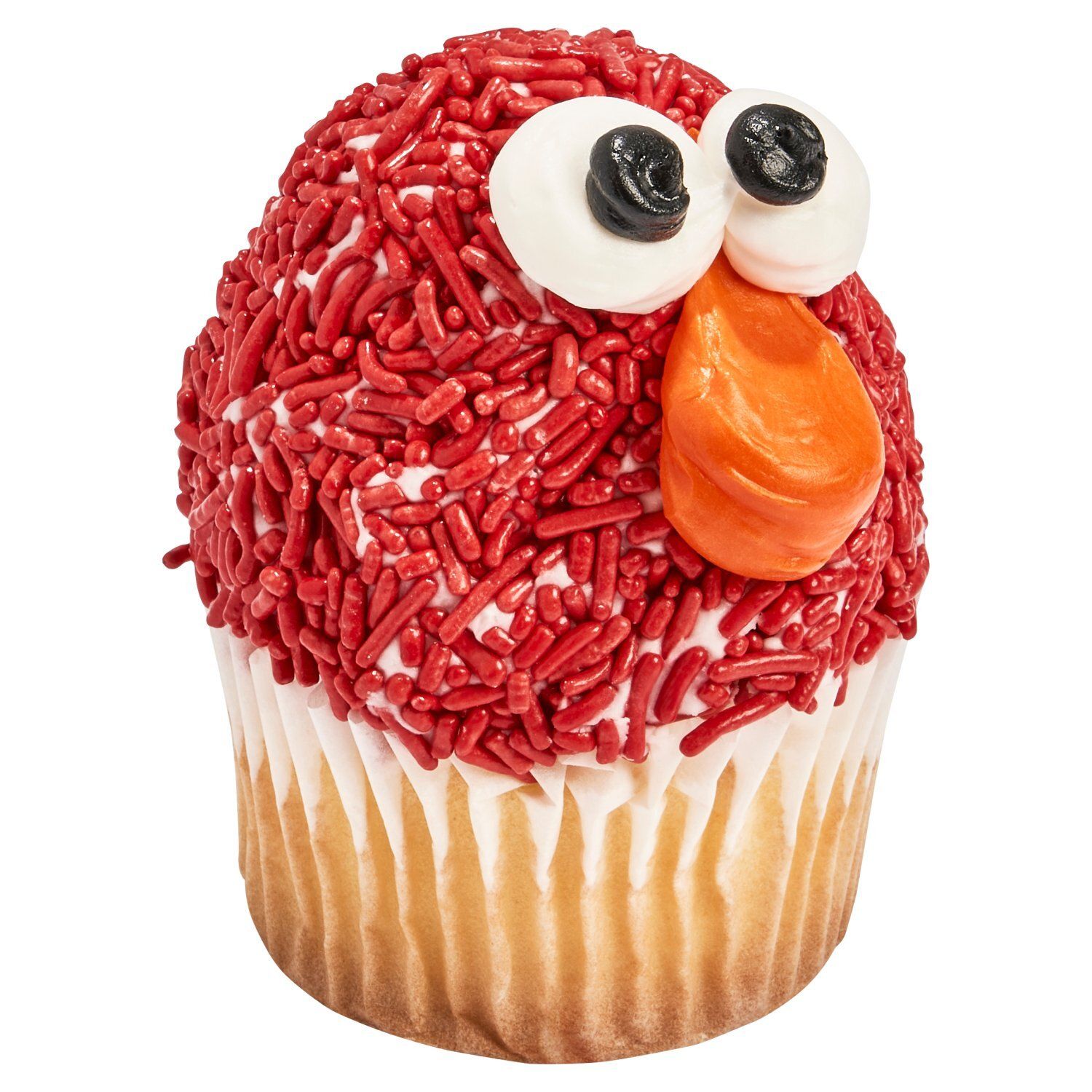 Yellow Character Cupcake W/Vanilla Buttercream  &amp; Sprinkles