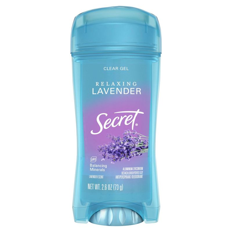 Secret Clear Gel Relaxing Lavender Scent Antiperspirant/Deodorant, 2.6 oz