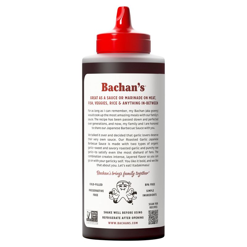 Bachan's Roasted Garlic Japanese Barbecue Sauce, 17 oz