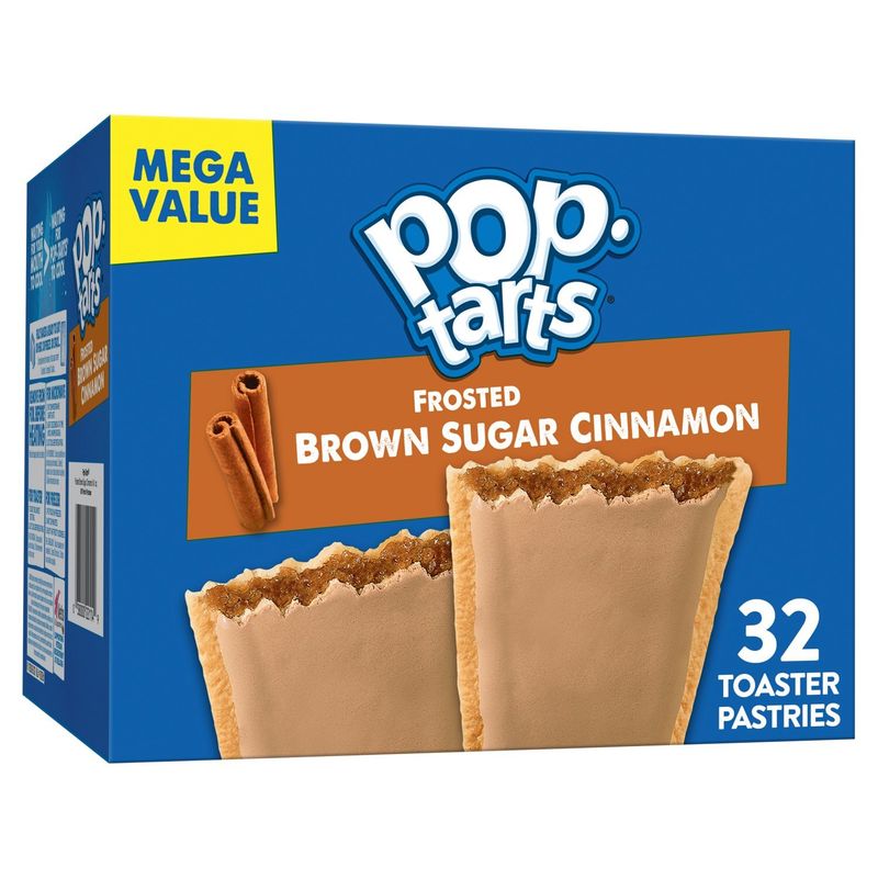 Pop-Tarts Frosted Brown Sugar Cinnamon Toaster Pastries Mega Value, 27 oz, 32 count