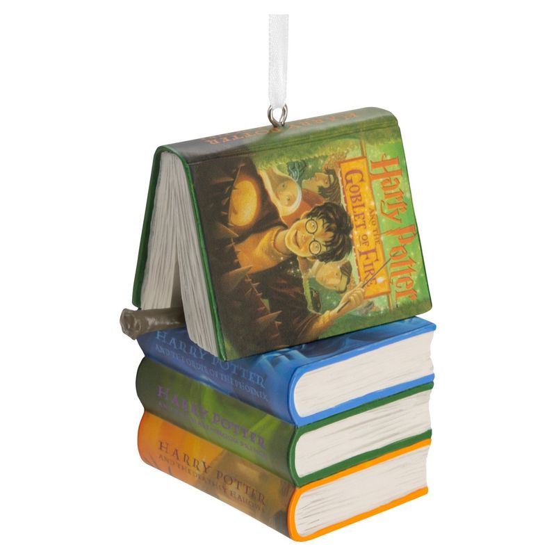 Hallmark Wizarding World Harry Potter Books and Wand Christmas Tree Ornament